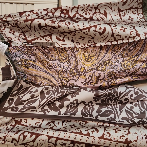 Zara Multicolor Patchwork Wide-Leg Pants - Picture 5 of 7